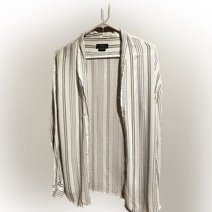 ZARA Relaxed Fit Striped Blouse - Women’s Size L